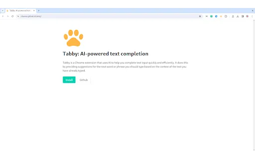 Tabby: AI-powered text completion